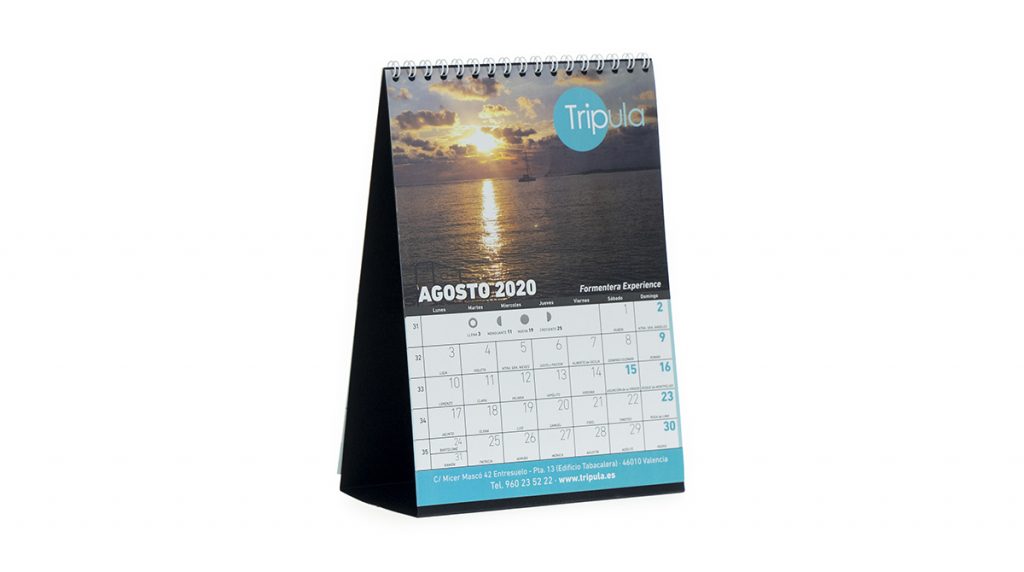 Calendario personalizado disposición vertical a todo color Herrero Arte Impreso